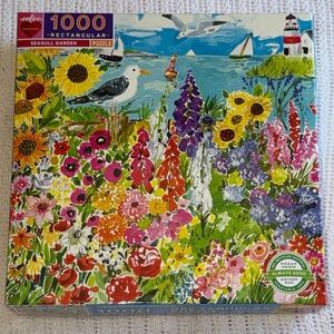 Eeboo Puzzle Colorful Seagull Garden 1000 Piece Jigsaw NEW Sealed